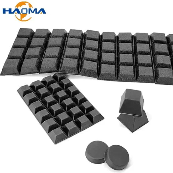 Black Self-Adhesive Rubber Leg Pads Furniture Anti-Skid Pad Foot Notebook Calculator Damper Buffer Pad