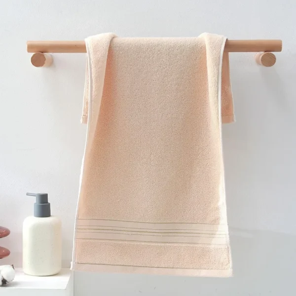 1 set of gold wire pure cotton towel, thickened and absorbent, suitable for daily household use - Image 2