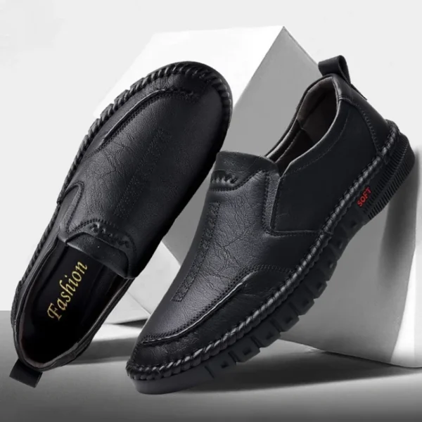 2024 Business Leather Shoes Moccasin Shoes Breathable Men's Casual Loafers Comfortable Shoes for Men Summer Men's Sneakers - Image 3