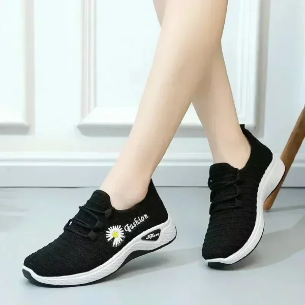 Women's shoes, summer white shoes, female students' Korean version running shoes,sports shoes,trendy casual shoes, women's shoes - Image 5