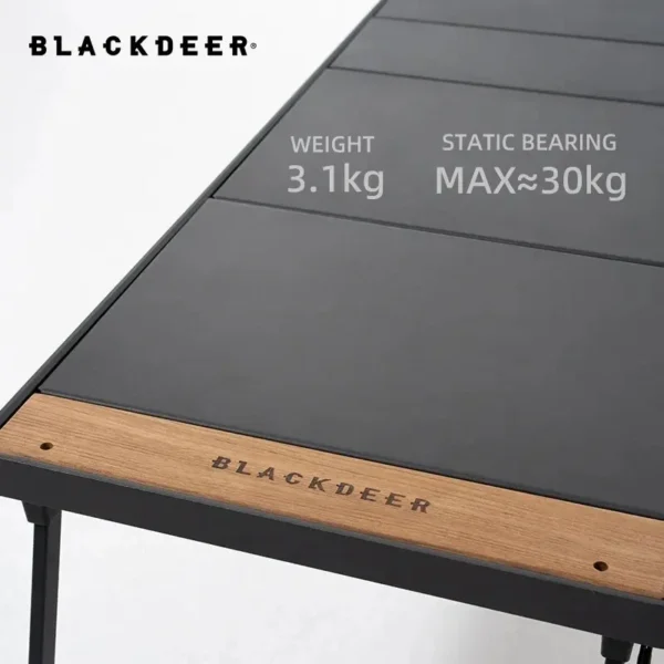 BLACKDEER Camping IGT Table Folding Aluminum Alloy Table Multifunctional Portable BBQ Grill Wood Table Outdoor Picnic Fishing - Image 4