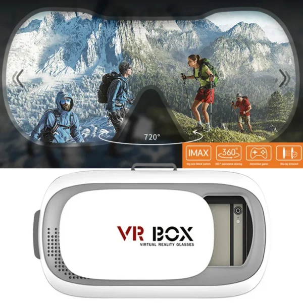 Original VR Virtual Reality 3D Glasses Box Stereo Google Cardboard Headset Helmet for IOS Android Smartphone Rocker - Image 4