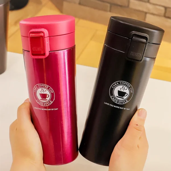 0.5L Thermal Mug Double Wall 304 Stainless Steel Coffee Cup Vacuum Flask Thermos Water Bottle Tea Coffee Leak-proof Thermos Mug - Image 2