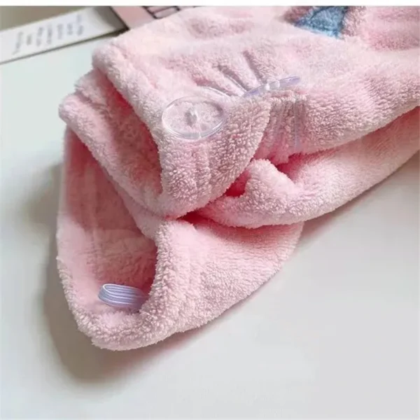 Cute Cat Hair Cap Microfiber Hair Towel Long Hair Quick Dry Hat Bath Towel Strong Water Absorbent Women Wrap Wiping Hair Towel - Image 6