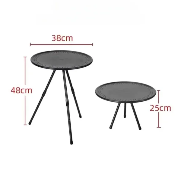 Tea Table Round Table Camping circular Outdoor Small Portable Leisure Ultra Lightweight Picnic Garden Mini Coffee Dining Tables - Image 6