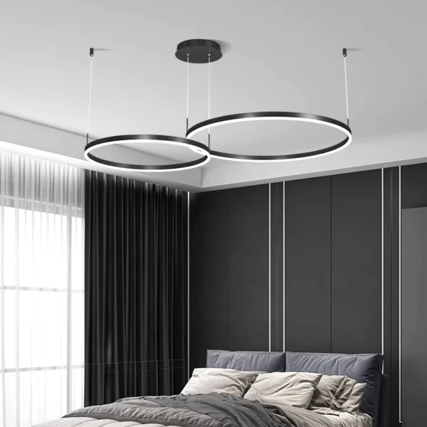 Modern home decor ring led lights pendant light lamps for living room Chandeliers for dining room hanging light indoor lighting - Image 3