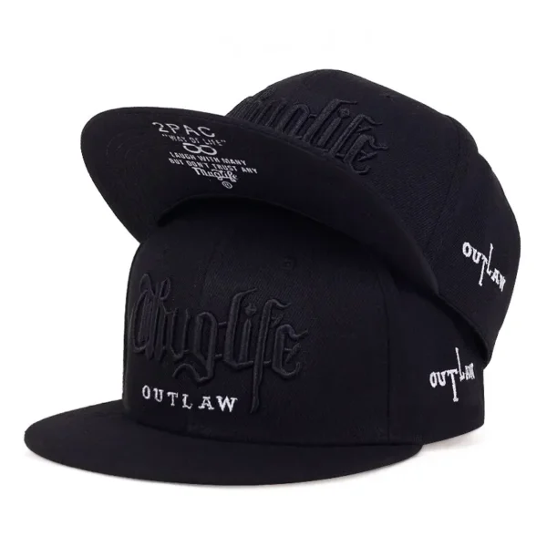 1 Pcs Fashion Fastball CAP Thuglife Embroidery Hiphop Baseball Cap Snapback Hat Adult Outdoor Casual Sun Casual Bone Adjustable - Image 5