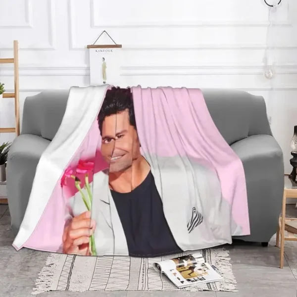 Chayanne Puerto Rican Latin Pop Singer Ultra-Soft Fleece Throw Blanket Warm Flannel Blankets for Bed Car Couch Bedspreads - Image 2