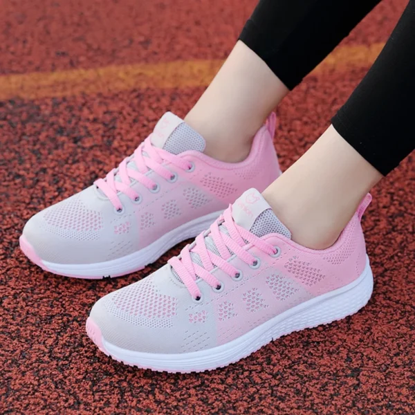 Breathable Women Running Shoes Lightweight Anti-slip Female Sports Shoes Outdoor Soft Women's Sneakers Lace Up Fashion Tennis - Image 3