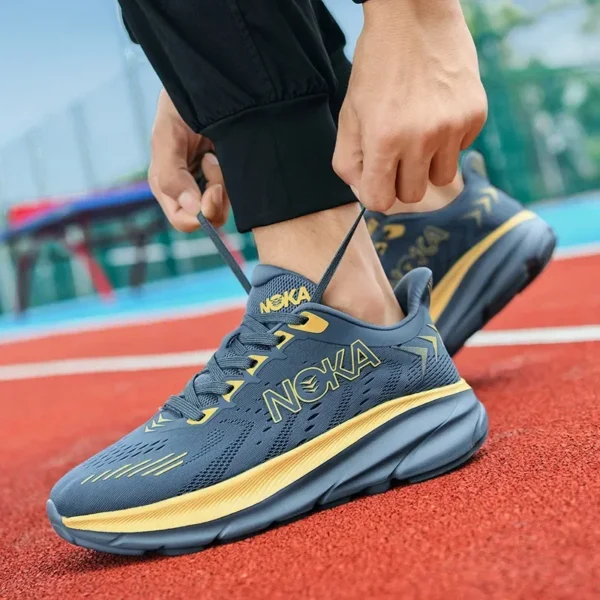 High-quality, Men's Outdoor Mesh Breathable Sneakers, Casual Running Shoes, Board Shoes, Cushioning, Autumn, Summer, 2024, New - Image 5