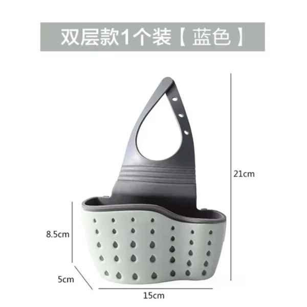 Adjustable Sink Drainer Kitchen Storage Basket Sponge Pool Hanging Bag Supplies Kitchen Accessories Organizer Household Items - Image 6