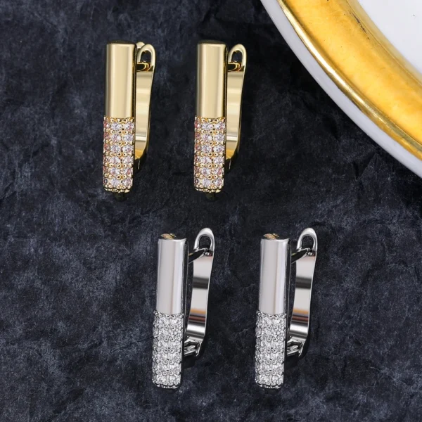 Juya Handmade 18K Real Gold Plated Earwire Fasteners Earring Hooks Accessories For DIY Women's Anti-Allergy Earrings Making - Image 6