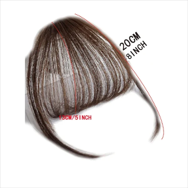 Synthetic  French Style Air Bangs Wig Clip Hairstyle Tool Hair Clip Extension  Hair False Tassel Wig Women's Hair Clip Bangs - Image 4