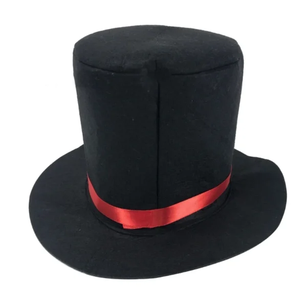 Magician Top Hat Black Top Hat Magician Performed Hat Carnival Nightclub Bowler Top Hat Jazz Stage  Hat