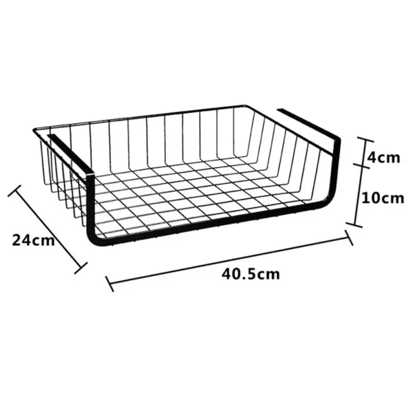 Home Storage Basket Kitchen Multifunctional  Rack Under Cabinet  Shelf  Wire  Organizer basket - Image 5