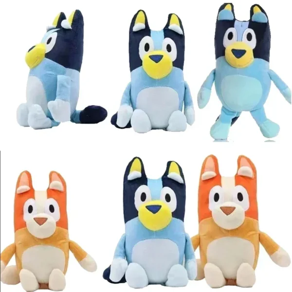 Blueyed Dog Bingo Family 17cm 28cm Plush Toy Cartoon Dog Soft Stuffed Animals Dolls Birthday Christmas Gifts Family Blue-y Bingo - Image 3