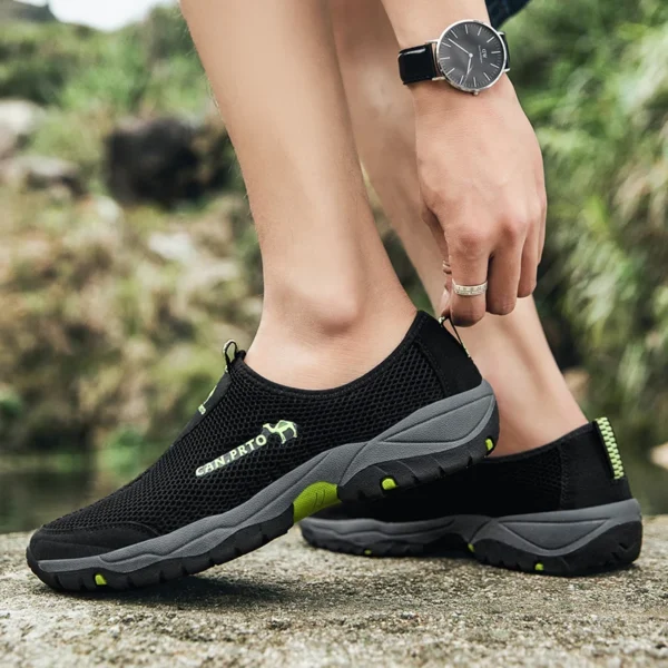 Fashion Summer Shoes Men Casual Shoes Mesh outdoor Breathable Slip-on Flats Men Sneakers Comfortable Water Loafers Zapatillas - Image 4