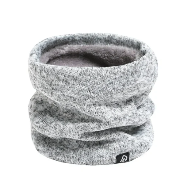 Unisex Solid Cashmere Plush Warm Winter Ring Scarf Women Men Knitted Full Face Mask Snood Neck Scarves Bufanda Thick Muffler New - Image 5