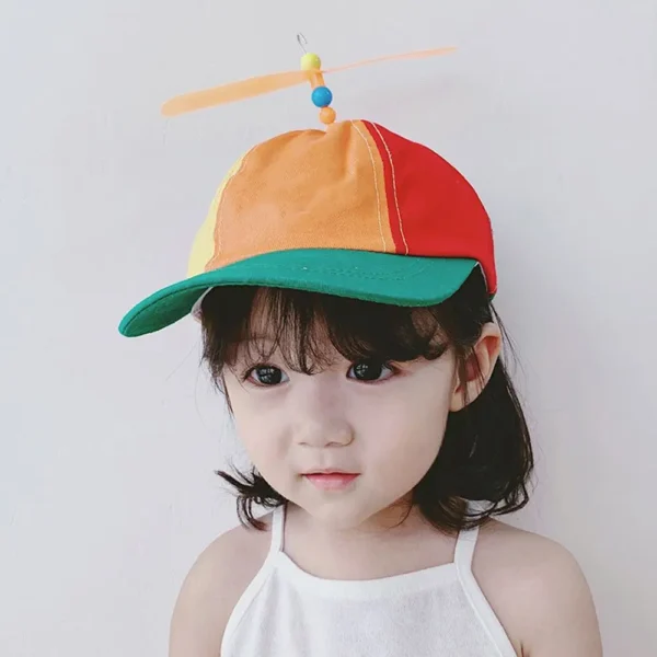 Rainbow Bamboo Dragonfly Baseball Cap Funny Helicopter Propeller Adventure Dad Hat Snapback Hat For Adult Kids Boys Girls - Image 6