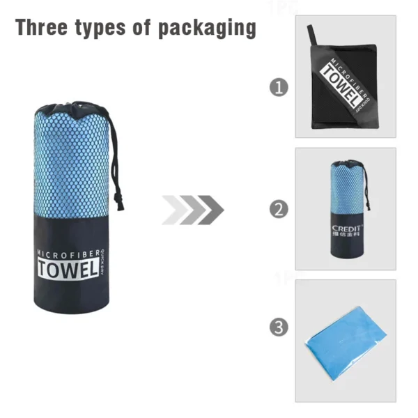 Microfiber Quick Dry Sports Beach Towel Outdoor Thick Travel Gymnastics Fitness Jogging Swimming Yoga Naturehike Sea Big Towel - Image 5