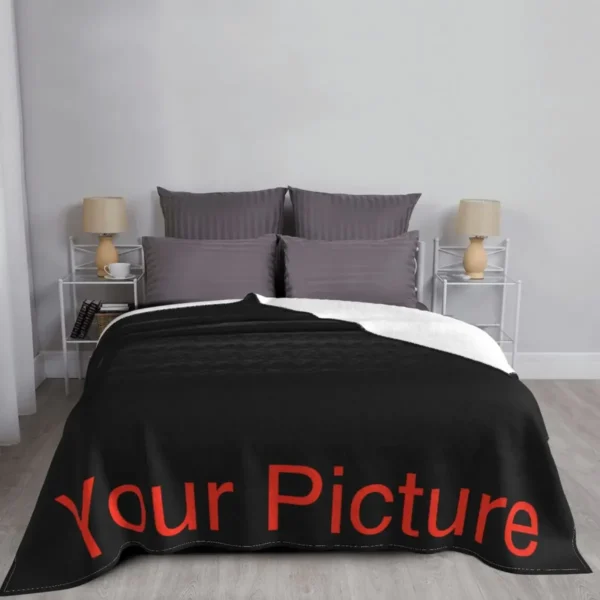 Your Picture Blanket Cover Coral Fleece Plush Customized DIY Print on Demand Dropshipping Warm Throw Blankets for Bed Bedspread - Image 3