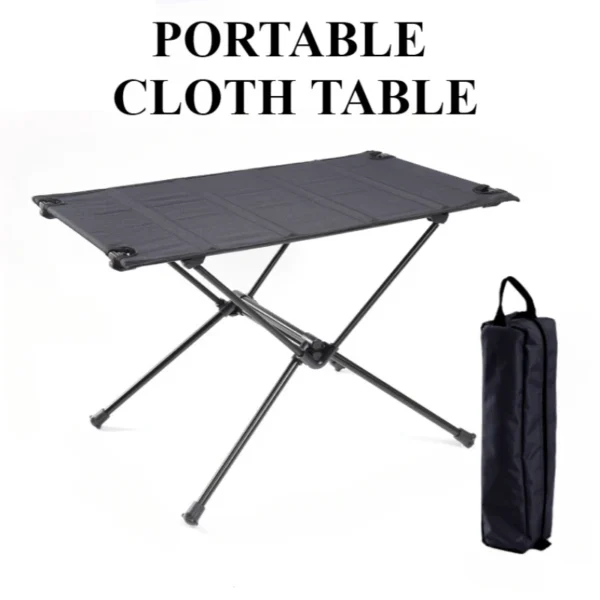 Outdoor Camping Portable Tactical Table, Ultra Light Aluminum Alloy Folding Cloth Table, Picnic Table