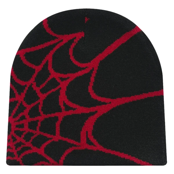 Four Seasons Men's And Women's Universal Y2K Knit Hat Spider Web Riding Outdoor Sports Fashion Hat - Image 6