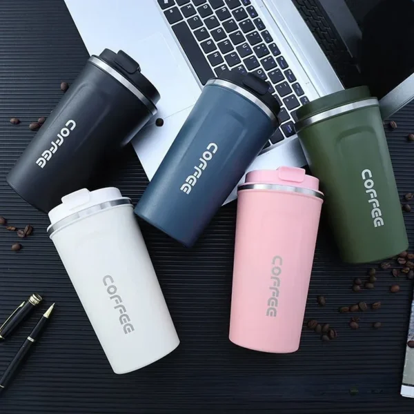 380/510ML Stainless Steel Thermal Mug Thermo for Coffee Water Bottle Leakproof Travel Drinkware Travel Thermal Mug - Image 2