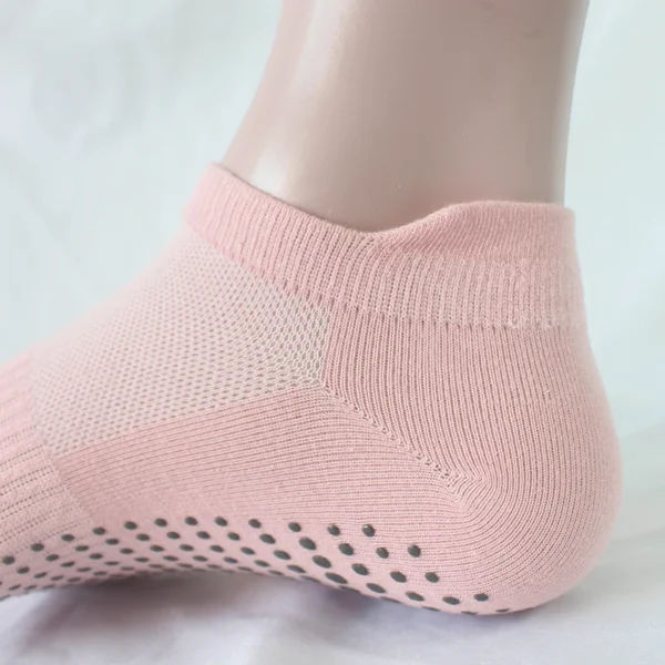 Women Yoga Socks Sports Anti Slip Silicone Fitness Professional Training Running Pilates Protecting Heel Ear Short Socks Cotton - Image 6