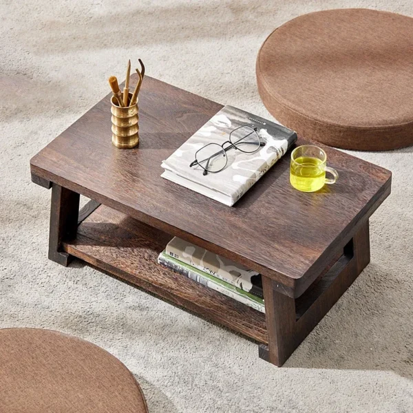 Solid Wood Tatami Small Table Tea Table Japanese Household Tea Table Folding Table Balcony Table Bay Window Small Coffee Table