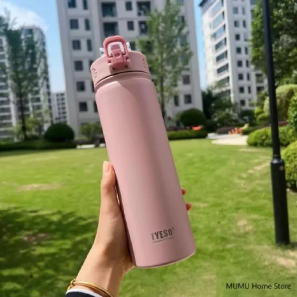 1pc Thermos Bottle with Straw 530ml 750ml Stainless Steel Thermal Cup Car Insulated Flask Water Tumbler for Outdoor Sports - Image 5