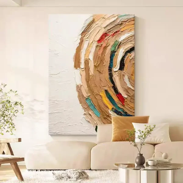 Aesthetics Rooms Decor Palette Knife Canvas Arts Abstract Picture Unframed Acrylic Texture Bedroom Wall Painting Design Artwork - Image 5