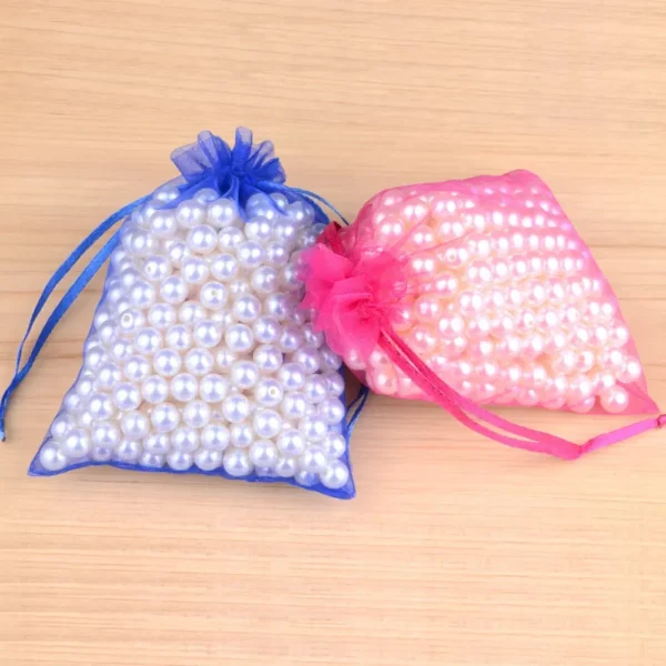 100pcs/lot Wholesale Organza Bags 5*7  Drawable Wedding Packaging Gift Bag Party Jewelry Bags Pouches - Image 4