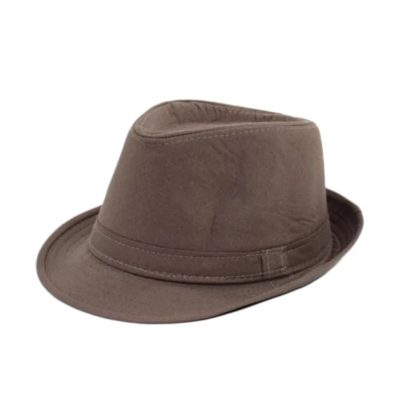 Linen Panama Solid  Jazz Hat Cowboy  Men's Women's Children's British Sun Hat - Image 6