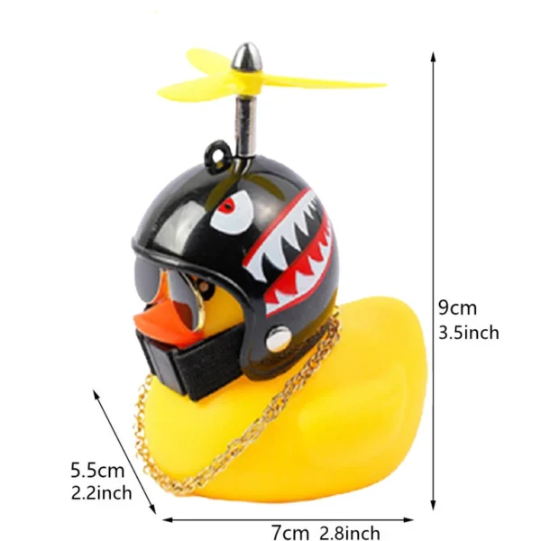 Car Broken Wind Helmet Small Yellow Duck Car Decoration Accessories Wind-breaking Wave-breaking Duck Cycling Decor Goods Gift - Image 5