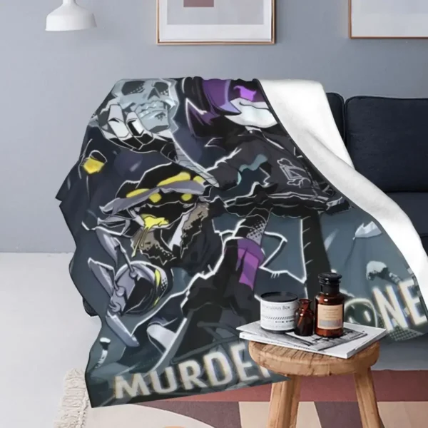 Robot Murder Drones V Blanket Uzi Doorman Horror Flannel Throw Blanket Summer Air Conditioning Decoration Soft Warm Bedspreads - Image 2