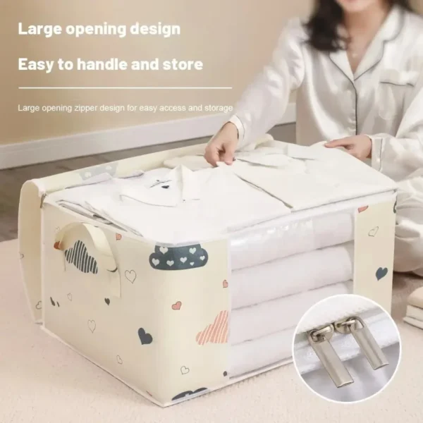 1pc Large/Small Quilt Clothes Storage Bag Moisture Dust Proof Proof Organizer Big Capacity Duvet Blanket Sorting Bags - Image 4