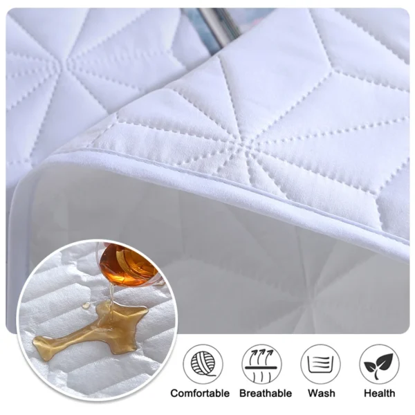 100% Waterproof Bedspread On The Bed King Size Bed Cover Quilted Mattress Pad Washable Mattress Protector For Pet Dog Bed Linen - Image 4