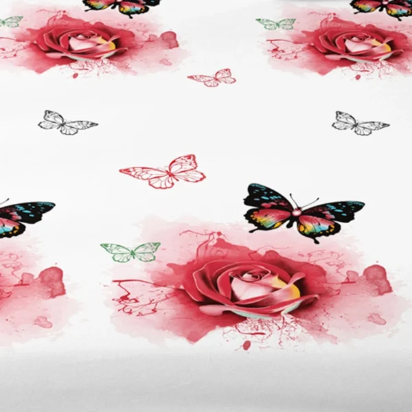 1 Piece of Butterfly Beauty Patterned Matte Bedsheet, Bedroom Printed Bedspread, Bedding (Excluding Pillowcases) - Image 6