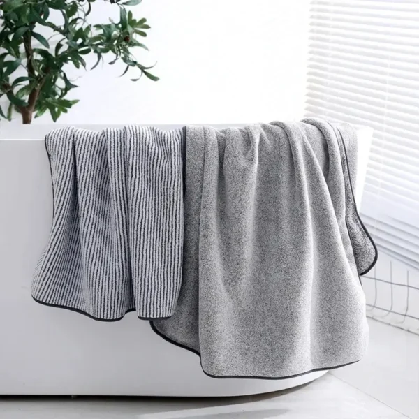 2024 Thickened Bath Towels for The Body Microfiber Towel for Gym Sports Shower Robe for Spa Beath Home - Image 5