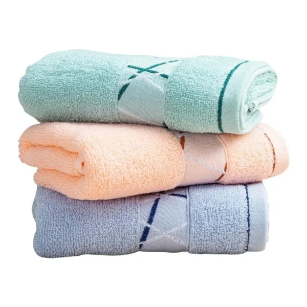 Pure Cotton Towel 35x75cm Long Staple Cotton Towels Quick-Dry Thicken Soft Face Towels Absorbent