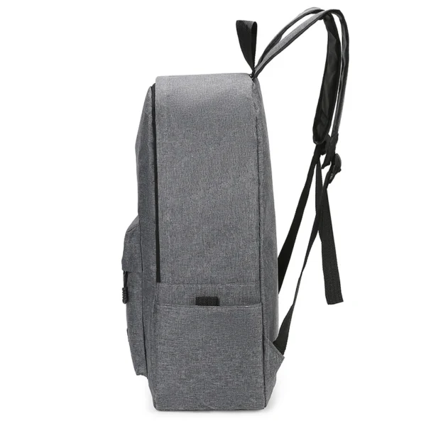 15 inches Versatile Backpack Trendy Washable Oxford Cloth Computer Bag Black Grey Blue Red School Student Backpack Unisex - Image 4