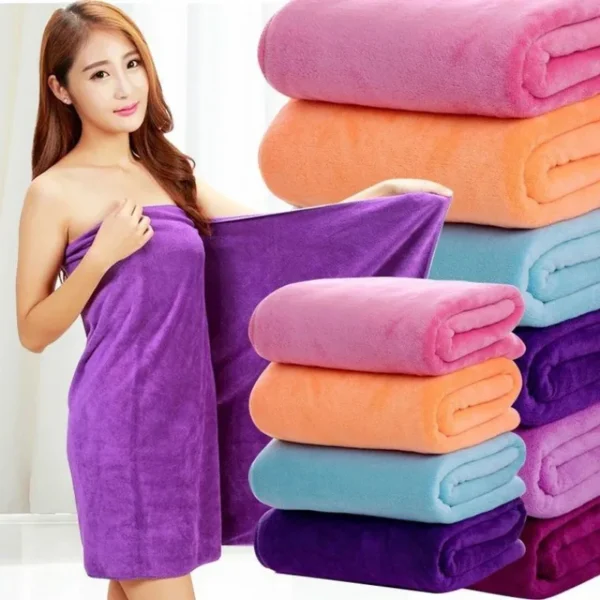 super large Microfiber bath towel,soft, high absorption and quick-drying, sports, Beauty salons and hotels multi-functional use. - Image 3