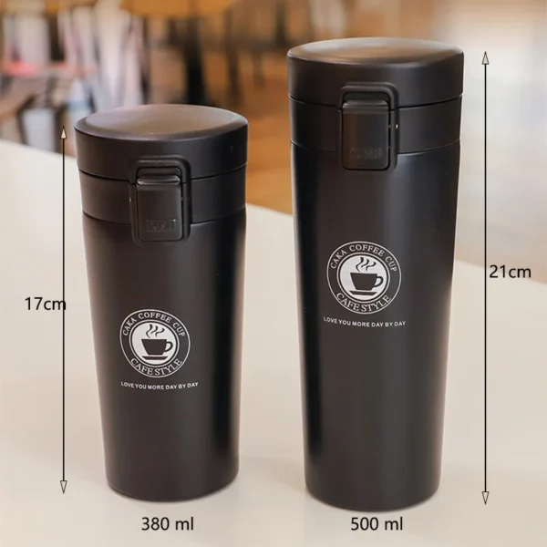 0.5L Thermal Mug Double Wall 304 Stainless Steel Coffee Cup Vacuum Flask Thermos Water Bottle Tea Coffee Leak-proof Thermos Mug - Image 3