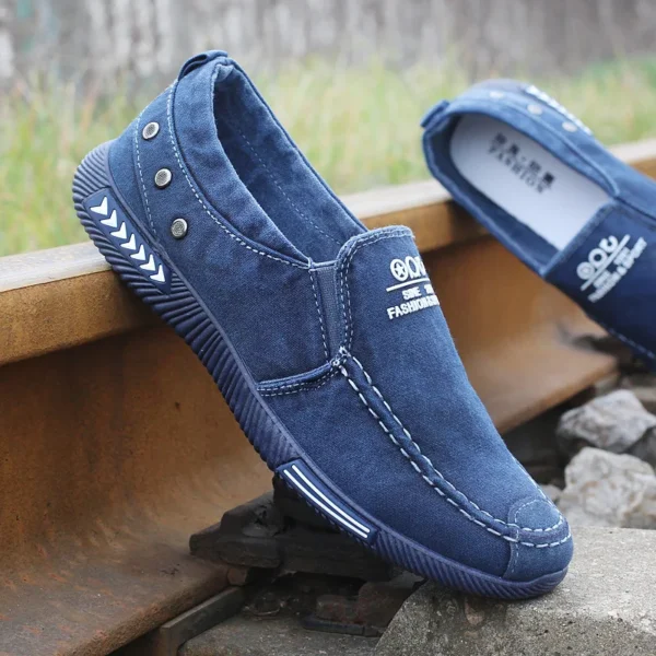 Denim Men's Canvas Shoes Slip on Sneakers Male for Summer New Outdoor Driving Moccasin Trendy Vintage Loafers Shoes for Men