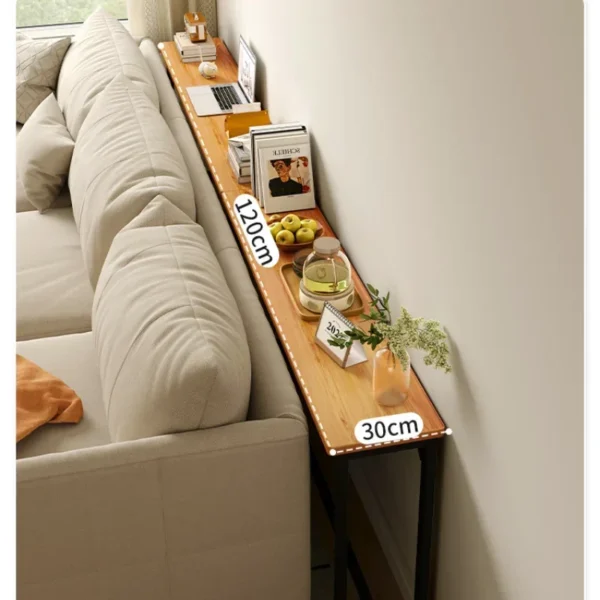 Simple Modern Super Narrow Side Table Stitching Storage System Living Room Bedside Multi-functional Tea Table - Image 3