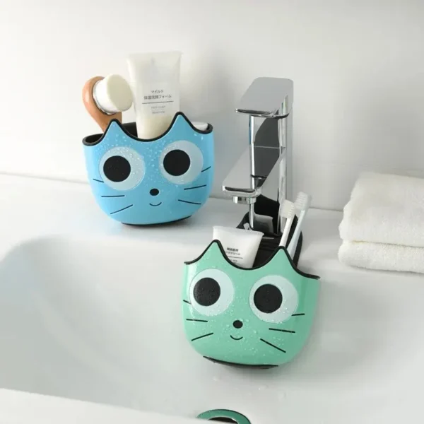 1Pc Cartoon Cat Creative Sink Drainage Bag Kitchen Storage And Hanging Basket Storage And Drainage Rack Hanging Bag - Image 4