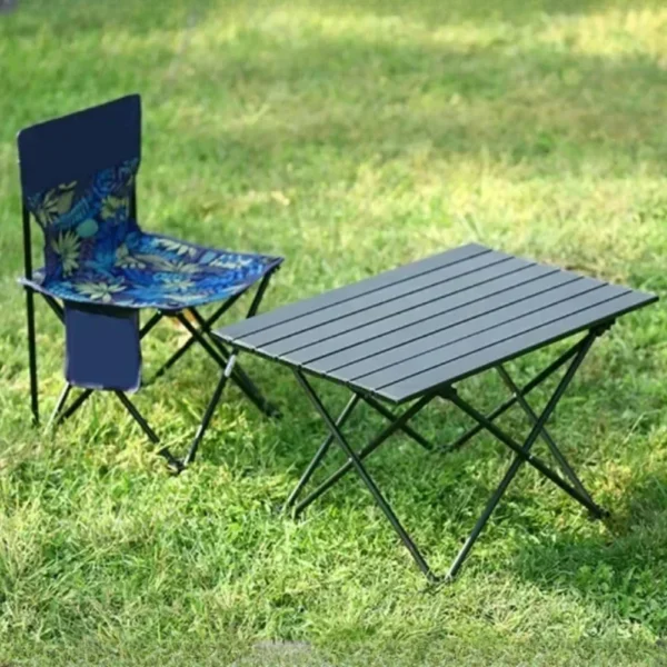 Outdoor Folding Desk Foldable Camping Table Travel Cooking Accessories Fishing Desks Portable Aluminum Alloy Garden Picnic Table