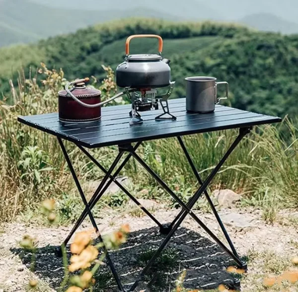 Outdoor Folding Table Portable Camping Picnic Egg Roll Table Camping Hiking Trip Folding Table Outdoor Table Camping Furniture - Image 3