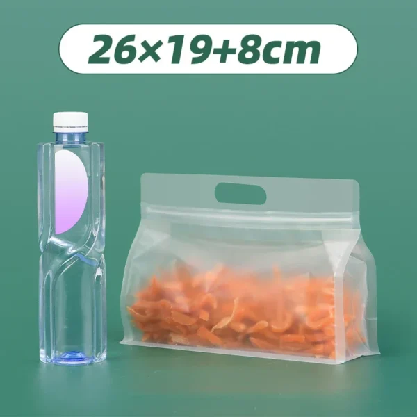 5 Pcs Frosted Self-Supporting Bag Candy Flower Tea Rice Self-Sealing Bag Cat Food Bait Eight-Sided Sealing Bag - Image 5